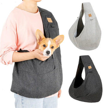 Dog Carrying Backpack Portable Pet Sling Bag for Small Dogs or Cats Functional Safety Dog Hug Bag Outdoor Travel Puppy Carrier