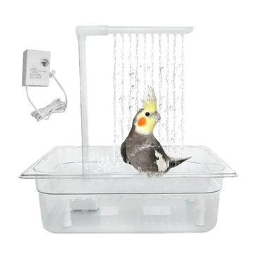 Bird automatic Bathing Tub Small Parrot Bowls Multipurpose Small Bathtub Bowl Cage USB Bird Shower Fountain For Parakeets