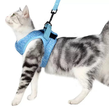 Adjustable Pet Cat Harness With Leash Kitten Anti-Escape Harness Belt Light Breathable Soft Cat Dog Rabbit Vest Wiring Harness