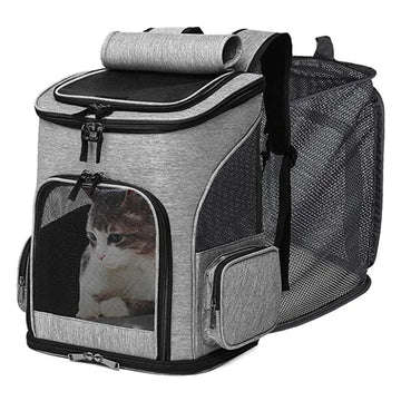 New cat and dog bag pet bag portable and foldable expandable breathable mesh backpack