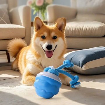 Barking - Inducing Dog Toy Ball with Teething and Chew - Resistant Features for Pets