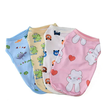 XS-4XL Summer Pet Dog Thin Vest Cool Sun Protection Clothing for Small Medium Dog Cat Golden Retriever Bulldog Clothing