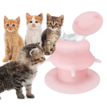 2025 New Kitten Feeding Device, 7.78 oz, with 4 soft and durable silicone pacifiers for easy feeding pet products cat dog