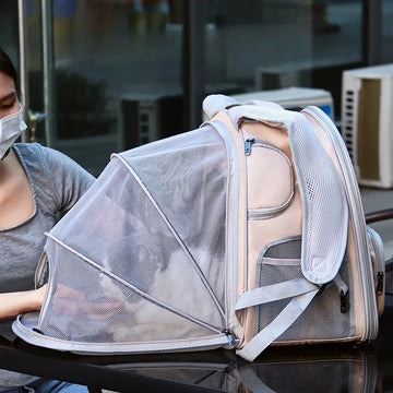 Pet Cat Bag Cat Small Dog Carrier Breathable Portable Cat Carrier Backpack Small Animal Carrier