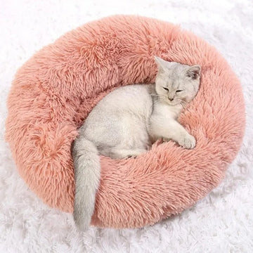 Round Dog Bed for Large Dog Cushion Weashable Cat Bed Soft Plush Puppy Mattress All Seasons Dog Bed Cat Accessories
