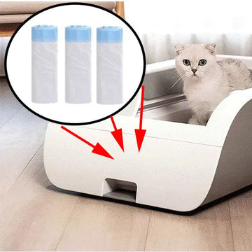 Cute Baby Automatic Litter Box Trash Bag Sand Mat Cat Toilet Professional Housebreaking Accessories Cat Supplies Pet Products