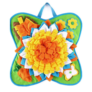 Pet Flower Shaped Snuffle Mat for Dogs Slow Feeding and Brain Stimulating Olfactory Training Pad Wholesale Available