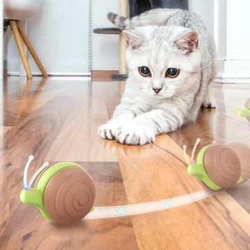 LMZOE Smart interactive ball for Cats toys Wicked Snail Electronic Motion-Activated Cat automatic toy for cat