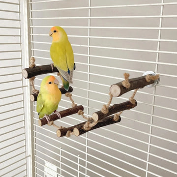 Ladder Toy Bird Perch for Small Parrots Molar Grinding Scratchers Rack