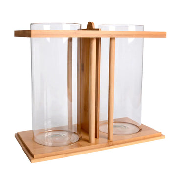 25.5*13cm Small Betta Desktop Dual Glass Fish Tank Clear Micro Landscape Fish Tank Mini Table Aquarium Betta Fish Bowl