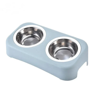 Dual-Use Cat Bowl, Eat and Drink Water, Pet Basin, Protect Cervical Spine, Easy Clean, Stainless Steel