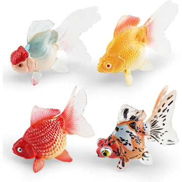 Fake Goldfish Artificial Fake Fish for Pond Aquarium Realistic Plastic Fish Model Floating Fish Tank Decorations