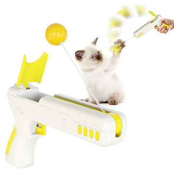 Cat Toys Teasing Sticks Feather Cat Toys Soothing Cat Toy Multi Functional Feather Teasing Stick Bite Resistant Pet Supplies