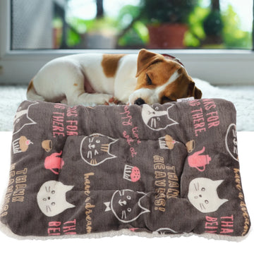 Flannel Pet Mat Dog Cat Bed Thicken Sleeping Mat Dog Blanket Mat For Puppy Kitten Pet Dog Bed For Small Large Dogs Pet Rug
