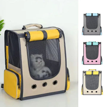 Handheld Pet Backpack Breathable Lithe Cat Backpack Wear Resistant Practical Pet Supply Backpack Comfort Soft Non-slip Cat Bag
