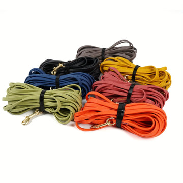 Dog Leash 5ft, 10ft, 20ft, 30ft PVC Recall Waterproof Dog Leash Beach Swimming Training Dogs Lead for Pet, Medium and Large Dogs