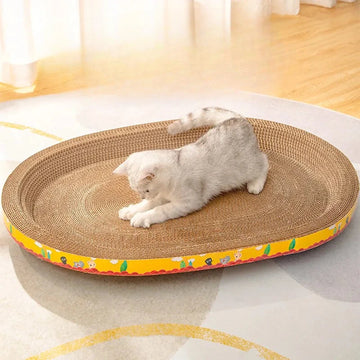 Cat Scratching Board Cat Nest Integrated Round Oval Wear-resistant and Scratch-resistant Corrugated Cat Toys Are Universal