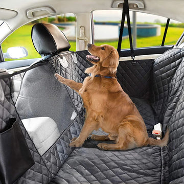 1PC Dog Seat Cover for Back Seat, Waterproof with Mesh Window, Scratch Prevent Anti-slip Dog Car Hammock, Standard