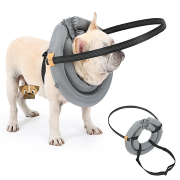 Blind Dog Collar Pet Safety Harness Adjustable Reflective Guiding Device Collar Anti Collision for Blind Dog and Cats Protection