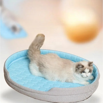 Super Large Cat Nest with Cool Feeling Breathable Ice Pad for Dogs Summer Dog Nest Cat Pet Mat Comfortable Pet Nest Pet Supplies
