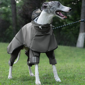 Large Dog Raincoat Waterproof and Windproof Puppy Raincoat Reflective and Breathable Dog Clothes Adjustable Dogs Supplies