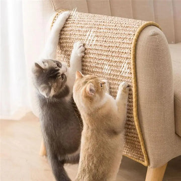 Couch Cat Scratch Guards Mat Hook and Loop Fastener Cat Scraper for Cats Tree Sisal Sofa Mats Wall Furniture Protector
