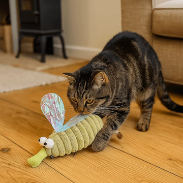 Cat Plush Toy Interactive Catnip Simulated Mosquito Kitten Toy Bite Resistant Teeth Cleaning Pet Catnip Toy Accessories