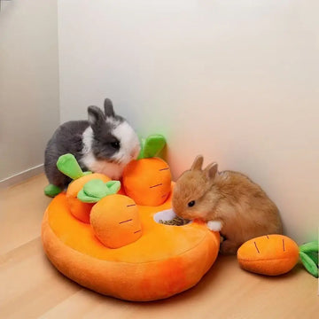 2025 Rabbit Snuffle Mat - Interactive Foraging Toy for Small Pets (Ferret/Chinchilla/Guinea Pig), Slow Feeder Fun Activity
