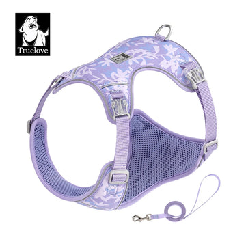 TRUELOVE Pet Pet Harness and Leash Set Lightweight Adjustable Quick-Release and Durable for Small Dogs and Cats TLH2918