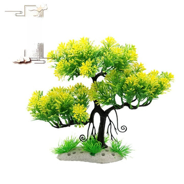 Aquarium Fish Tank Landscape Simulation Artificial Tree Rockery Bonsai Plant Accessories Hotel Sushi Decoration
