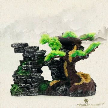 Aquarium Scenery, Rockery, Fish Tank Decoration, Scenery, Rockery, Aquarium Ornament, Simulated Stone Mountain Decoration Orname