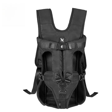 OODUDUOO Hug Style Chest Dog Carrier Backpack Large Portable Pet Carrier with Dual Shoulder Straps for Outdoor Hiking Travel