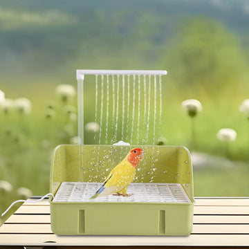 Parrot Shower Basin Bird Shower Multipurpose Bird Bathtub Large Shower Basin Automatic Circulation Shower Bird Cleaning Supplies