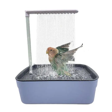 Bird Automatic Bathtub Parrot Shower Box Bird Bath Parrot Automatic Bathing Box With USB Adjustable Faucet Bird Supplies