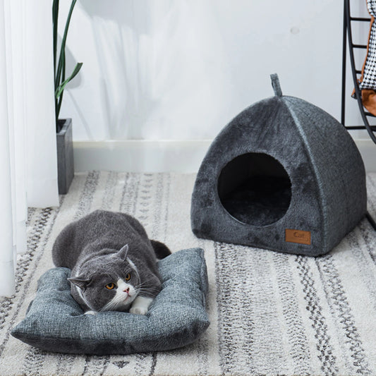 1Pcs Pad Nest Sleeping Bed Cushion Soft Basket Warm Puppy Puppy Mat Kennel Pad for Cats Pet Indoor Cats Kitten Rabbits Puppy