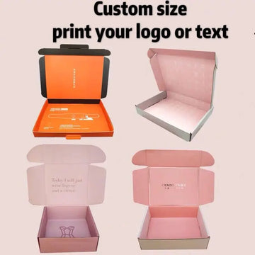 paper box Custom boxes  gift box bag Corrugated paper shipping mailer boxes Printed logo Packaging Clothes shirt Box 100PCS/lot