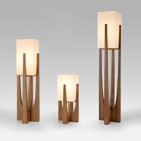 Floor Lamp Nordic Designers japanese style lamp for Living Room Bedroom Sofa Bedside Solid Wood bedroom decor light