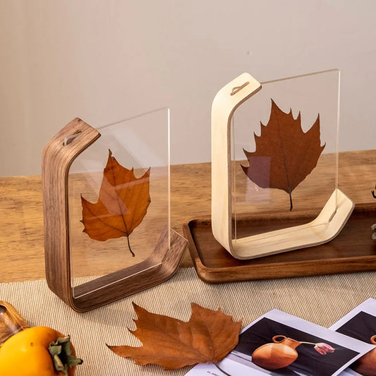 VCC Acrylic Wooden Photo Frame Herbarium Display Frame DIY Frame Photo Frames For Wedding Party Picture Frame Photo Decor