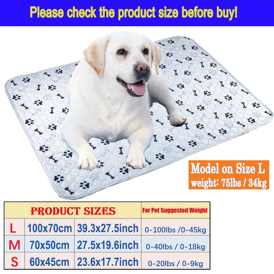 2pcs Large Pet Dog Pee Pads, Rosa Rink Washable Sleep Play Pad, Reusable Dogs Puppy Pads Pet Training Pads for Dogs, Absorbent a