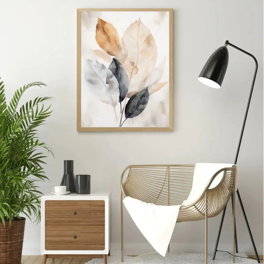 Floral Botanical Watercolor Flower Art Minimalist Boho Style Poster Canvas Painting Wall Living Room Bedroom Home Decoration