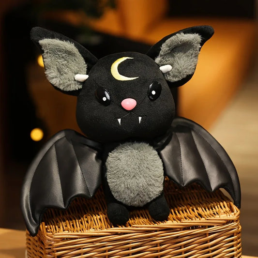 Halloween Bat Plush Stuffed Animal Toy Soft Pet Chew Toy for Dogs Cats 30cm Cute Halloween Decor Pet Interactive Toys Good Gifts