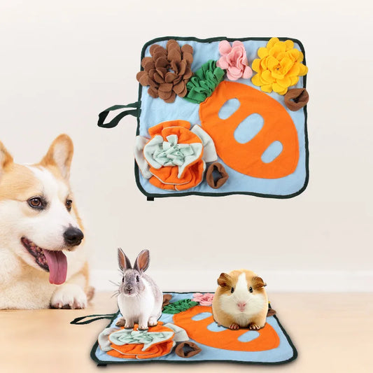 Stress Relief Sniffing Mat for Small Pets Ideal for Guinea Pigs Chinchillas Rabbits A Perfect Foraging Pet Supply