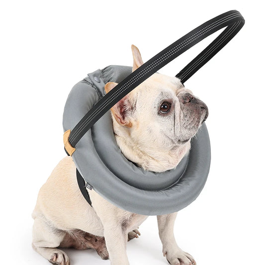 Blind Dog Collar Pet Safety Harness Adjustable Reflective Guiding Device Collar Anti Collision for Blind Dog and Cats Protection