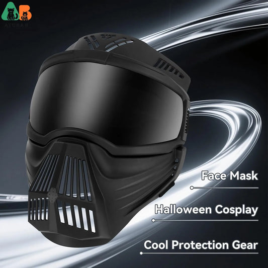 ATUBAN Dog Goggles with Face Shield for Large Breed,Dog Mask Cool Headgear for Halloween Cosplay for Training,Walking,Adjustable