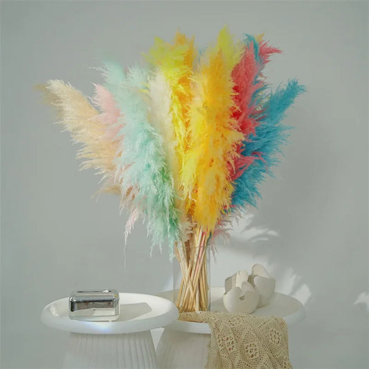 80-120CM Tall Dried Pampas Grass Decor,Large Boho Wedding, Living Room,Farmhouse,Party, Dried Flower Arrangement for Home Events