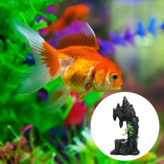 Aquarium Landscape Dynamic Waterfall Aquariums Decorations Art Crafts Terrarium Habitat Ornaments