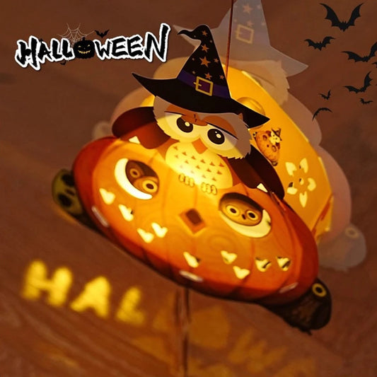 Halloween Lantern Halloween Decorations Pumpkin Lanterns Diy Material Package The Dead of Day Party Decor Lantern Kids Gifts