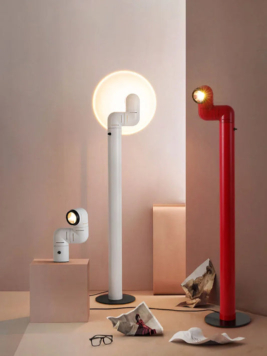 Spanish Space Age floor lamp Designer Replica Red White Water Pipe Standing Lamp For Living Room Sofa Bedroom Room Decoration
