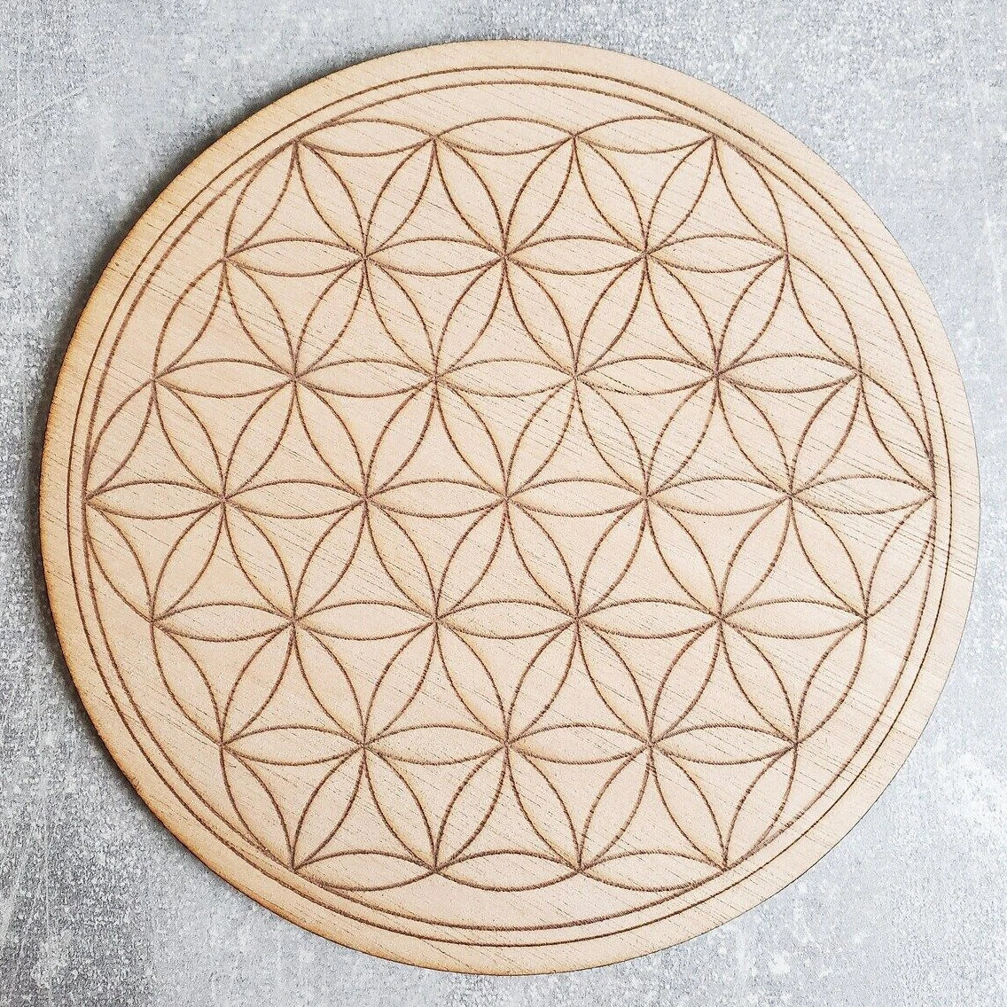 10 pcs  Flower of Life wooden board Sacred GeometryCrystal Grid wood Crystal Grid Template
