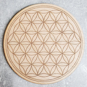 10 pcs  Flower of Life wooden board Sacred GeometryCrystal Grid wood Crystal Grid Template